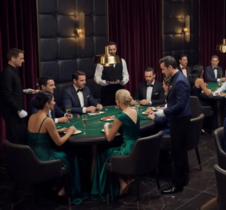 Tematikus esti rendezvény pokerrel és elegáns vacsorával